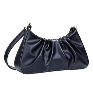 Leefe Shoulder Bag For Women, Classic Shoulder Handbags Shoulder Purse, PU Black